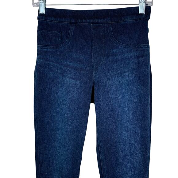 Spanx Skinny Jeans Dark Blue Pull On Stretchy Women's XS - Picture 2 of 8